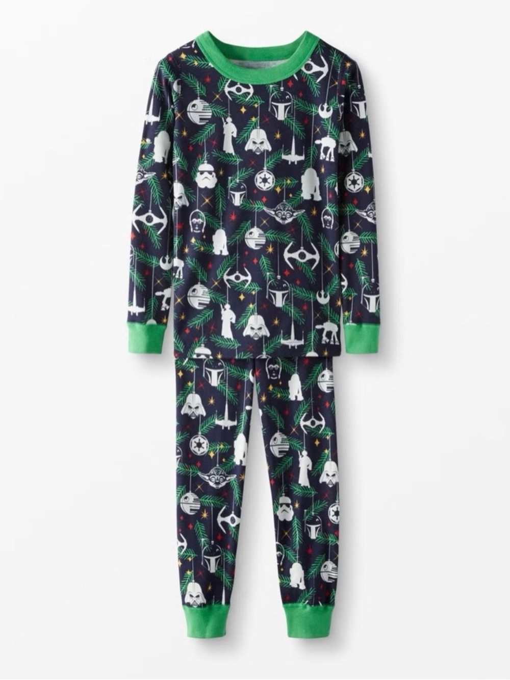 HANNA ANDERSSON x Star Wars Org Cotton Christmas Long John Pajama Set - 8
